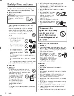 Предварительный просмотр 4 страницы Panasonic VIERA TH-55AS800H Operating Instructions Manual