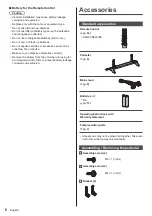 Preview for 6 page of Panasonic Viera TH-55DX640A Operating Instructions Manual