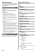 Preview for 16 page of Panasonic VIERA TH-55DX650H Operating Instructions Manual