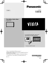 Panasonic Viera TH-55EZ950U Operating Instructions Manual preview