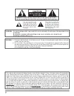 Предварительный просмотр 2 страницы Panasonic Viera TH-58PF11 Operating Instructions Manual