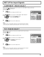 Предварительный просмотр 39 страницы Panasonic Viera TH-58PF11 Operating Instructions Manual