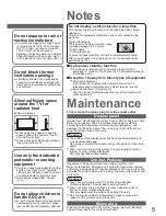 Preview for 5 page of Panasonic Viera TH-58PZ800B Operating Instructions Manual