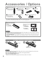 Preview for 6 page of Panasonic Viera TH-58PZ800E Operating Instructions Manual