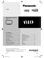 Preview for 1 page of Panasonic Viera TH-60A430A Operating Instructions Manual