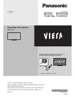 Panasonic Viera TH-60CX700A Operating Instructions Manual preview