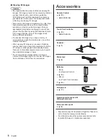 Предварительный просмотр 6 страницы Panasonic Viera TH-60CX700A Operating Instructions Manual