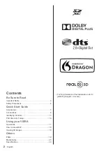 Preview for 2 page of Panasonic VIERA TH-65AX900A Operating Instructions Manual