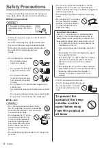 Preview for 4 page of Panasonic VIERA TH-65AX900A Operating Instructions Manual