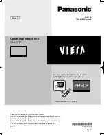 Panasonic Viera TH-65EZ1000U Operating Instructions Manual preview