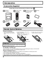 Предварительный просмотр 8 страницы Panasonic Viera TH-65PHD7 Operating Instructions Manual