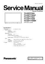 Panasonic Viera TH-65PZ700A Service Manual предпросмотр