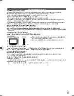 Preview for 5 page of Panasonic Viera TH-L19X10ZK Operating Instructions Manual