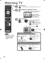 Preview for 14 page of Panasonic Viera TH-L19X10ZK Operating Instructions Manual