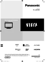 Preview for 1 page of Panasonic VIERA TH-L22X25A Operating Instructions Manual