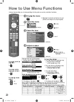 Preview for 22 page of Panasonic VIERA TH-L22X25A Operating Instructions Manual