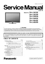 Panasonic Viera TH-L24X5A Service Manual preview