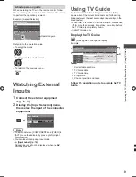 Предварительный просмотр 9 страницы Panasonic Viera TH-L24XM6H Operating Instructions Manual