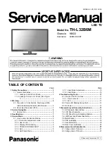 Panasonic Viera TH-L32B6M Service Manual preview