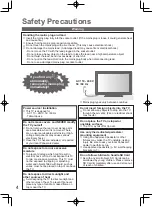 Preview for 4 page of Panasonic VIERA TH-L32D25M Operating Instructions Manual