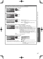 Preview for 47 page of Panasonic VIERA TH-L32D25M Operating Instructions Manual