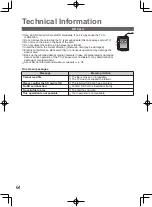 Preview for 64 page of Panasonic VIERA TH-L32D25M Operating Instructions Manual