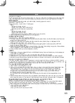 Preview for 65 page of Panasonic VIERA TH-L32D25M Operating Instructions Manual