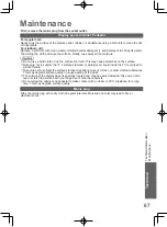 Preview for 67 page of Panasonic VIERA TH-L32D25M Operating Instructions Manual