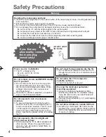 Preview for 4 page of Panasonic VIERA TH-L32D25Z Operating Instructions Manual