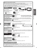 Preview for 13 page of Panasonic VIERA TH-L32D25Z Operating Instructions Manual