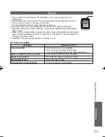 Preview for 71 page of Panasonic VIERA TH-L32D25Z Operating Instructions Manual