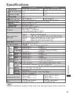 Preview for 98 page of Panasonic VIERA TH-L32DT30A Operating Instructions Manual