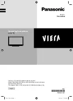 Preview for 1 page of Panasonic VIERA TH-L32E3A Operating Instructions Manual