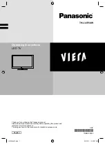 Предварительный просмотр 1 страницы Panasonic VIERA TH-L32E5AW Operating Instructions Manual