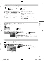 Предварительный просмотр 21 страницы Panasonic VIERA TH-L32E5AW Operating Instructions Manual