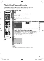 Предварительный просмотр 25 страницы Panasonic VIERA TH-L32E5AW Operating Instructions Manual