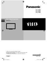 Предварительный просмотр 1 страницы Panasonic Viera TH-L32E5Z Operating Instructions Manual