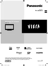 Panasonic VIERA TH-L32U20A Operating Instructions Manual preview