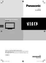 Preview for 1 page of Panasonic Viera TH-L32U30Z Operating Instructions Manual