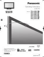 Panasonic Viera TH-L32X15M Operating Instructions Manual preview