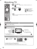 Preview for 12 page of Panasonic Viera TH-L32X15M Operating Instructions Manual