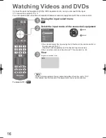 Preview for 16 page of Panasonic Viera TH-L32X15M Operating Instructions Manual