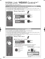 Preview for 34 page of Panasonic Viera TH-L32X15M Operating Instructions Manual