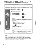 Preview for 36 page of Panasonic Viera TH-L32X15M Operating Instructions Manual