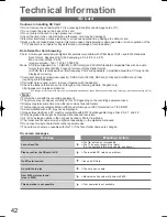 Preview for 42 page of Panasonic Viera TH-L32X15M Operating Instructions Manual