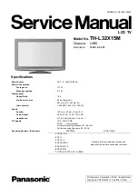 Panasonic Viera TH-L32X15M Service Manual preview