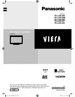 Panasonic Viera TH-L32X20K Operating Instructions Manual preview