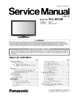 Предварительный просмотр 1 страницы Panasonic Viera TH-L32X20Z Service Manual