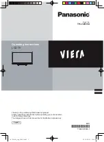 Preview for 1 page of Panasonic VIERA TH-L32X30A Operating Instructions Manual