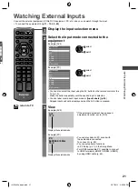 Предварительный просмотр 21 страницы Panasonic Viera TH-L32X50A Operating Instructions Manual